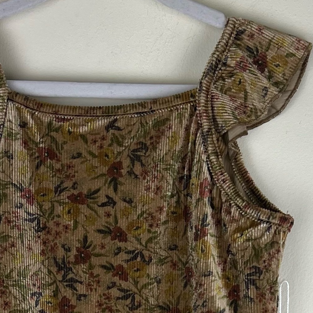 Joyfolie | Cowgirl Prairie Aubri Ribbed Romper Vintage Honey Floral | 12 — image 8 of 8